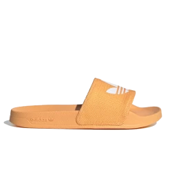 Adidas Women's Adilette Lite Slides - Hazy Orange / Cloud White