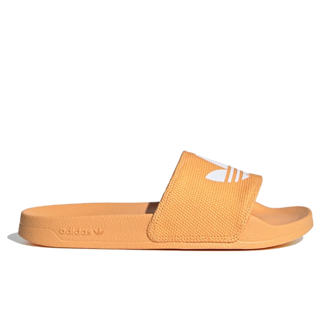 Adidas Women's Adilette Lite Slides - Hazy Orange / Cloud White