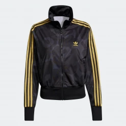 Adidas Women's Marimekko Firebird Track Jacket - Black / Carbon / Yellow