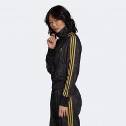 Adidas Women's Marimekko Firebird Track Jacket - Black / Carbon / Yellow