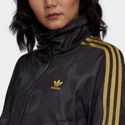 Adidas Women's Marimekko Firebird Track Jacket - Black / Carbon / Yellow