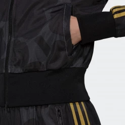 Adidas Women's Marimekko Firebird Track Jacket - Black / Carbon / Yellow