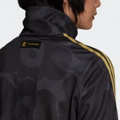 Adidas Women's Marimekko Firebird Track Jacket - Black / Carbon / Yellow