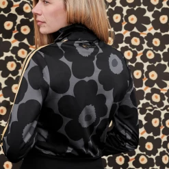 Adidas Women's Marimekko Firebird Track Jacket - Black / Carbon / Yellow