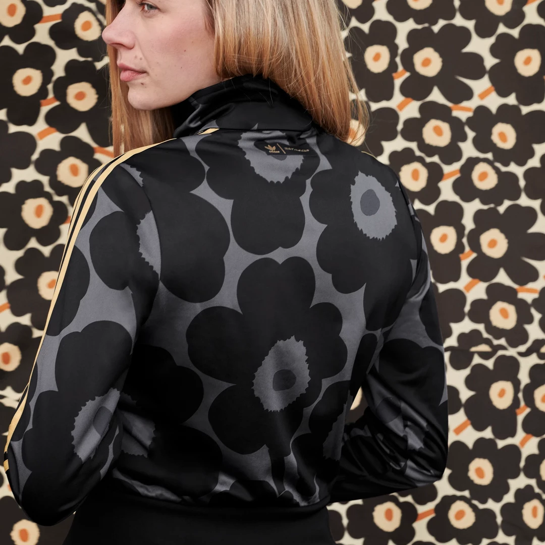 Adidas Women's Marimekko Firebird Track Jacket - Black / Carbon / Yellow