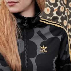 Adidas Women's Marimekko Firebird Track Jacket - Black / Carbon / Yellow