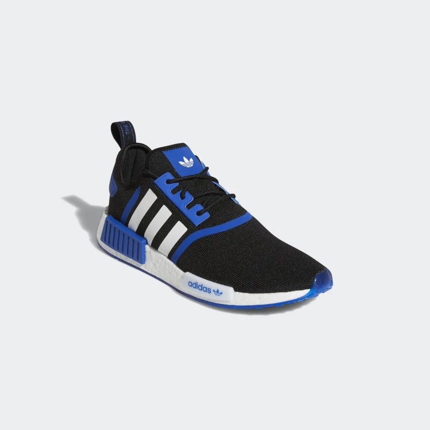 ADIDAS Nike Men's NMD R1 Primeblue Shoes - Core Black / Cloud White / Royal Blue