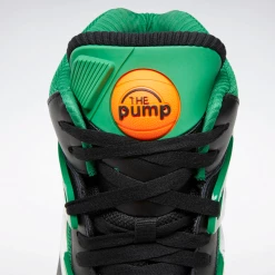 Reebok Men's Pump Omni Zone II Shoes - Core Black / Glen Green / Ftwr White