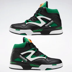Reebok Men's Pump Omni Zone II Shoes - Core Black / Glen Green / Ftwr White