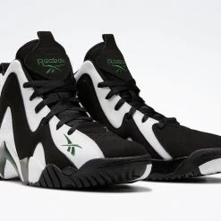 Reebok Men's Kamikaze II Mid Sonic OG Basketball Shoes - Green / White / Black