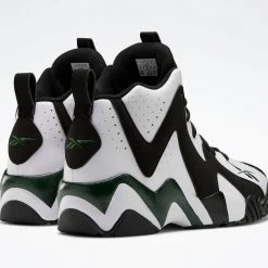 Reebok Men's Kamikaze II Mid Sonic OG Basketball Shoes - Green / White / Black