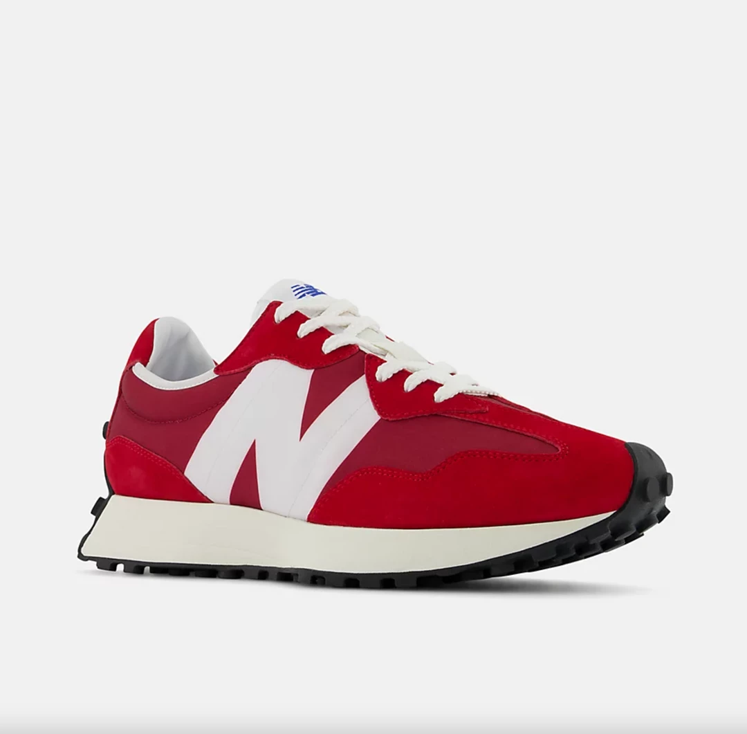 New Balance Men's 327 Shoes - NB Scarlet / Team Red