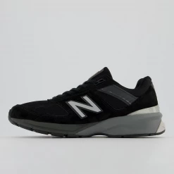 New Balance Men's Made In US 990 V5 Shoes - Black / Silver
