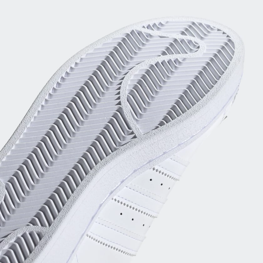 Adidas Men's Superstar Trefoil Shoes - Cloud White / Scarlet