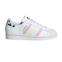 Kids' Adidas Kid's Superstar Shoes - Cloud White / Almost Lime / True Pink