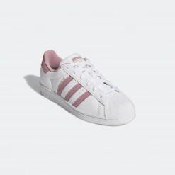 Adidas Women's Superstar Shoes - Cloud White / Magic Mauve