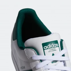 Adidas Men's Superstar Shoes - Cloud White / Collegiate Green