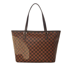 SPRAY GROUND Sprayground Sharks In Paris Polaris Tote Bag - Brown Check / Gold