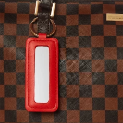 SPRAY GROUND Sprayground Sharks In Paris Polaris Tote Bag - Brown Check / Gold