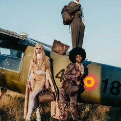 SPRAY GROUND Sprayground Sharks In Paris Polaris Tote Bag - Brown Check / Gold