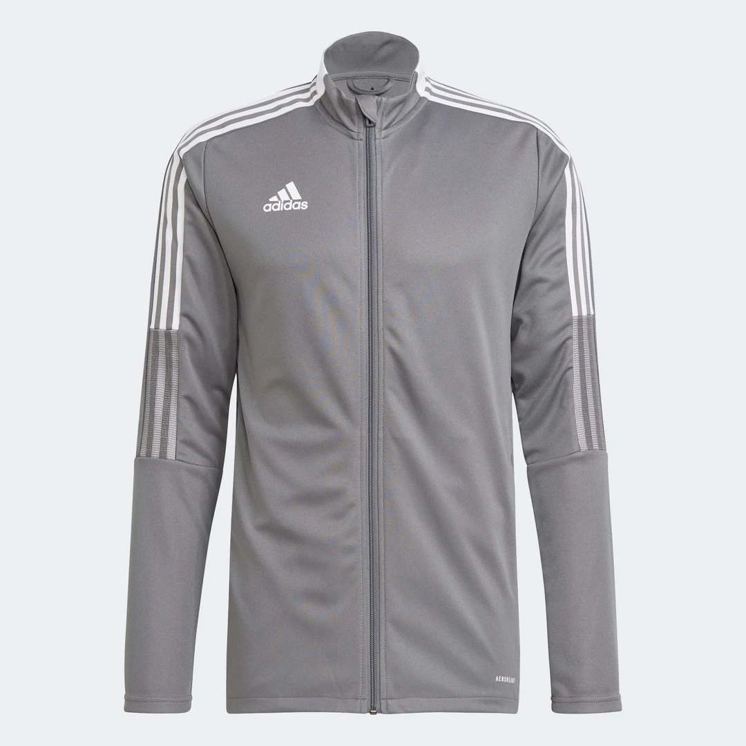 Adidas Men's Tiro 21 Track Jacket - Grey Four
