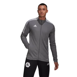 Adidas Men's Tiro 21 Track Jacket - Grey Four