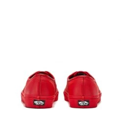Vans Unisex Leather Authentic Shoes - All Red