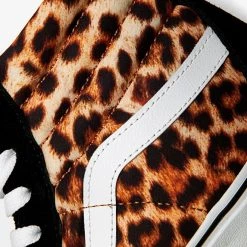 Vans Unisex Leopard SK8 Hi Shoes - Black / True White
