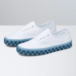 Vans Kid's Translucent Authentic Shoes - True White / Delicate Blue Men's