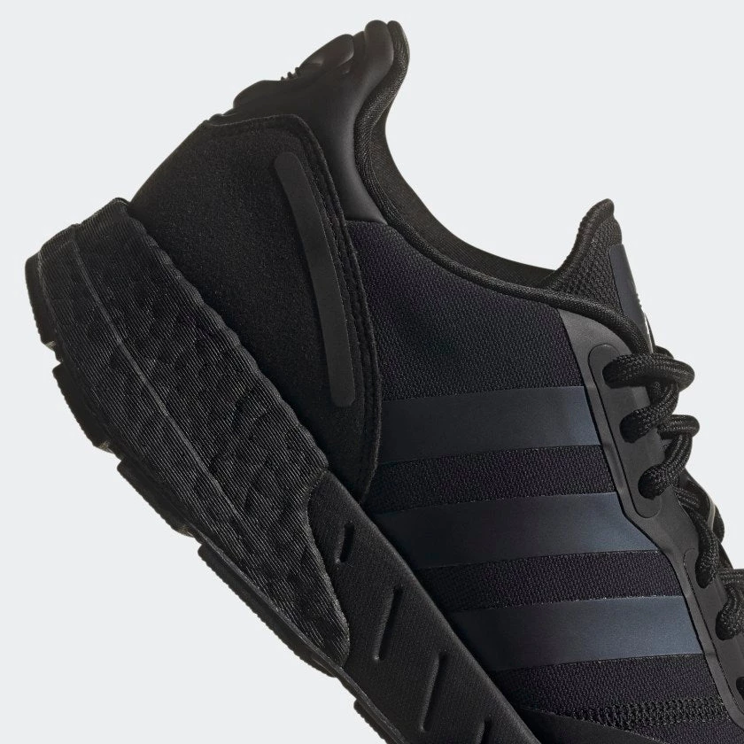 Adidas Men's ZX 1K Boost Shoes - Core Black / Black Blue Metallic