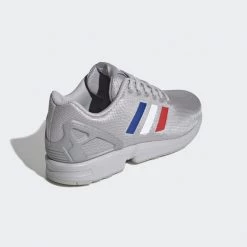 Adidas Men's ZX Flux Shoes - Grey / Royal Blue / Red