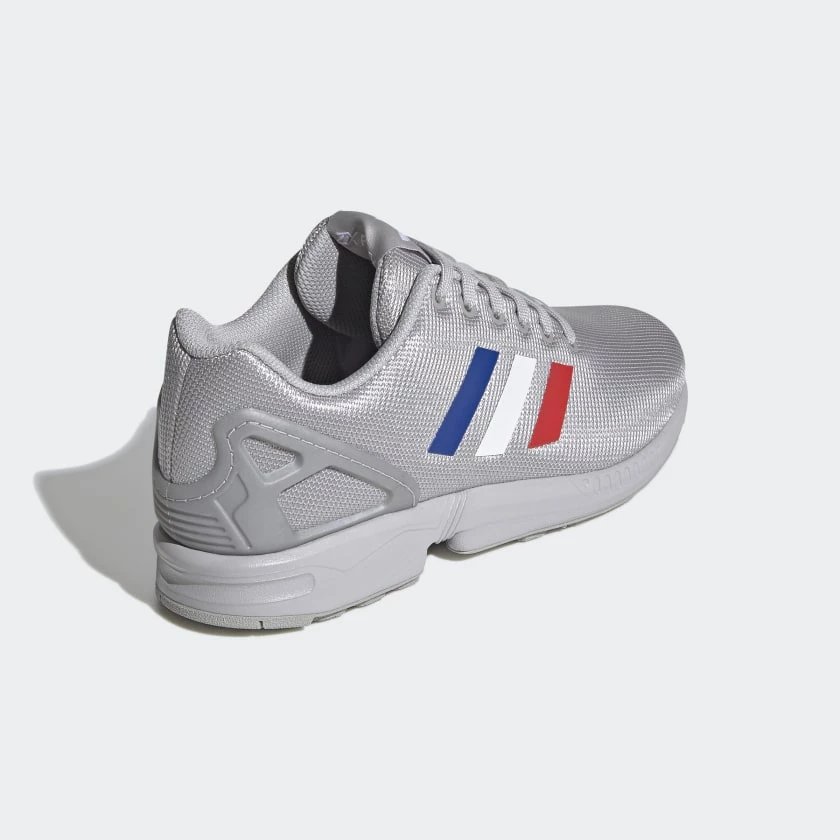 Adidas Men's ZX Flux Shoes - Grey / Royal Blue / Red