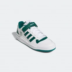 Adidas Men's Forum Low Shoes - Cloud White / Collegiate Green