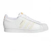 Adidas Men's Superstar Shoes - Cloud White / Ecru Tint / Orange Rush