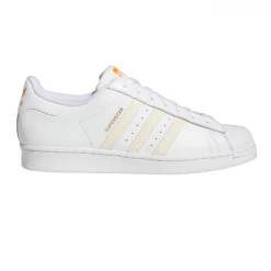 Adidas Men's Superstar Shoes - Cloud White / Ecru Tint / Orange Rush