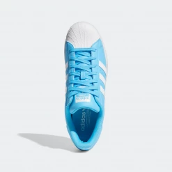 Adidas Men's Superstar Shoes - Sky Rush / Cloud White