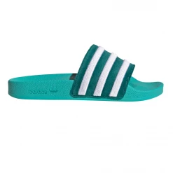 Adidas Women's Adilette Slides - Mint Green / White