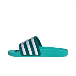 Adidas Women's Adilette Slides - Mint Green / White