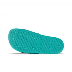 Adidas Women's Adilette Slides - Mint Green / White