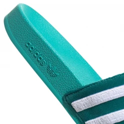 Adidas Women's Adilette Slides - Mint Green / White