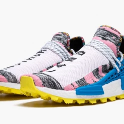 Adidas Men's NMD Human Race Solar Pack Shoes - Pink / Yellow / Blue