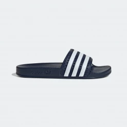 Kids' Adidas Kid's Adilette Slides - Legend Ink Blue / Cloud White