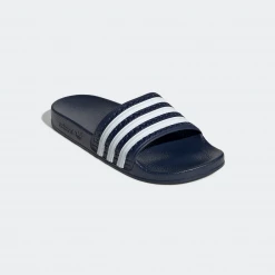 Kids' Adidas Kid's Adilette Slides - Legend Ink Blue / Cloud White