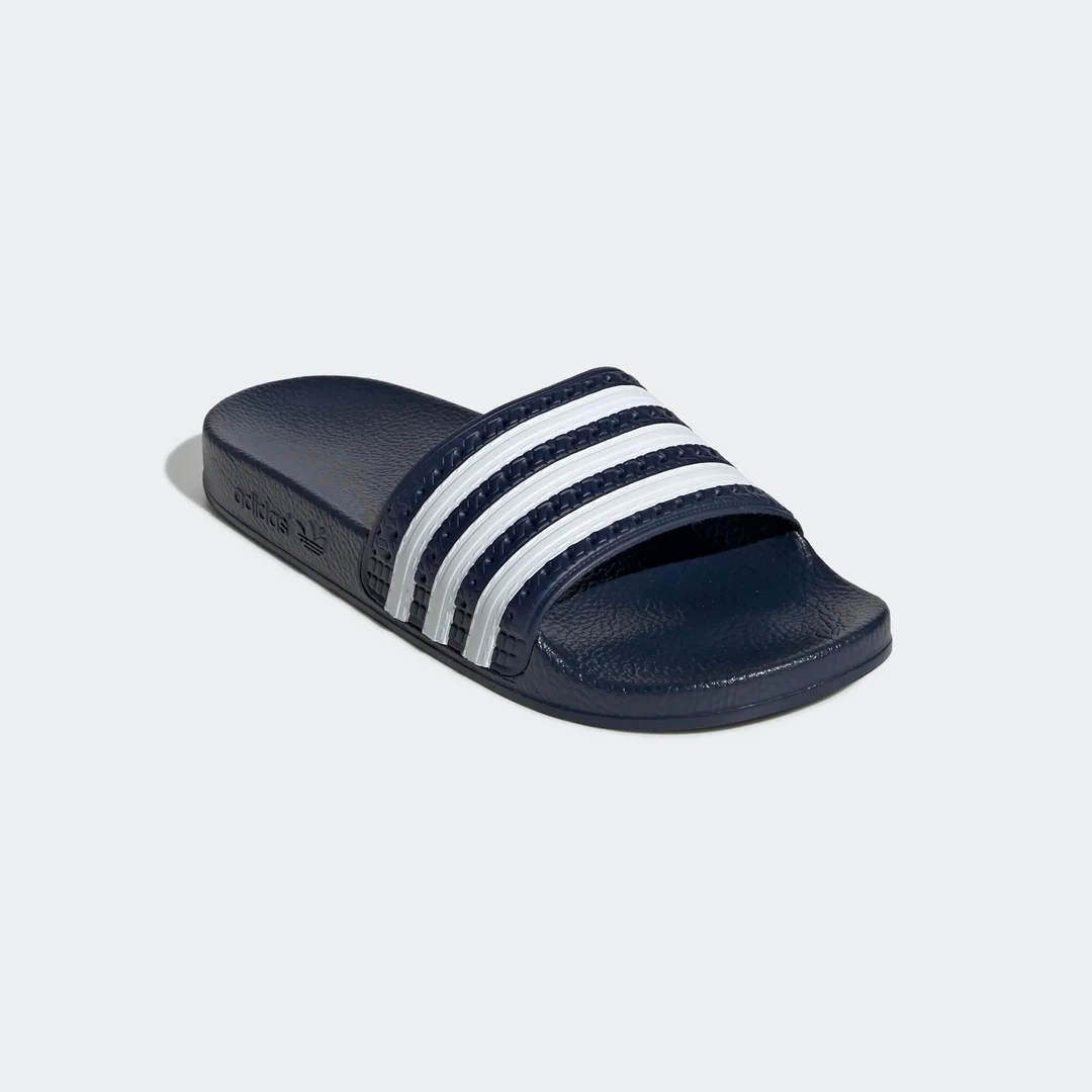 Kids' Adidas Kid's Adilette Slides - Legend Ink Blue / Cloud White