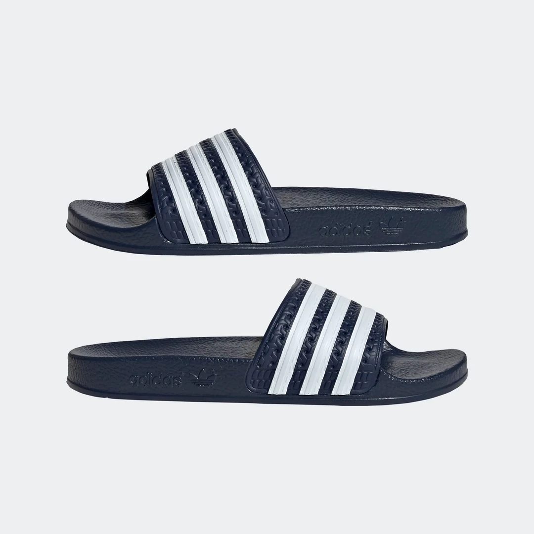 Kids' Adidas Kid's Adilette Slides - Legend Ink Blue / Cloud White