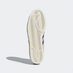 Adidas Superstar 80s Shoes - Grey / Red / Blue Men's