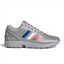 Adidas Men's ZX Flux Shoes - Grey / Royal Blue / Red