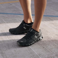 On Running Women's Cloud X Shoes - Black / Asphalt