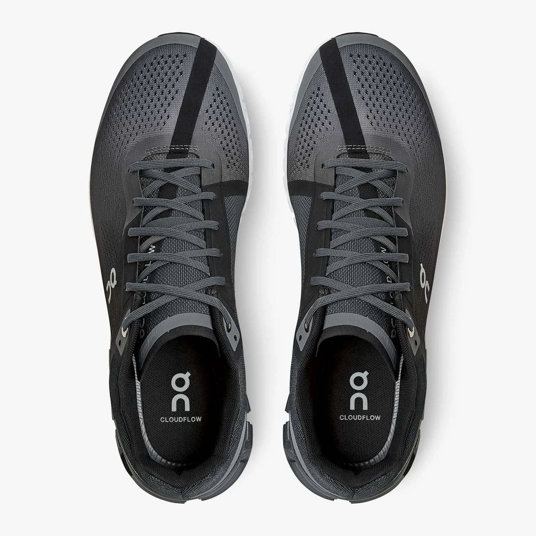 On Running Men's Cloudflow Shoes - Black / Asphalt