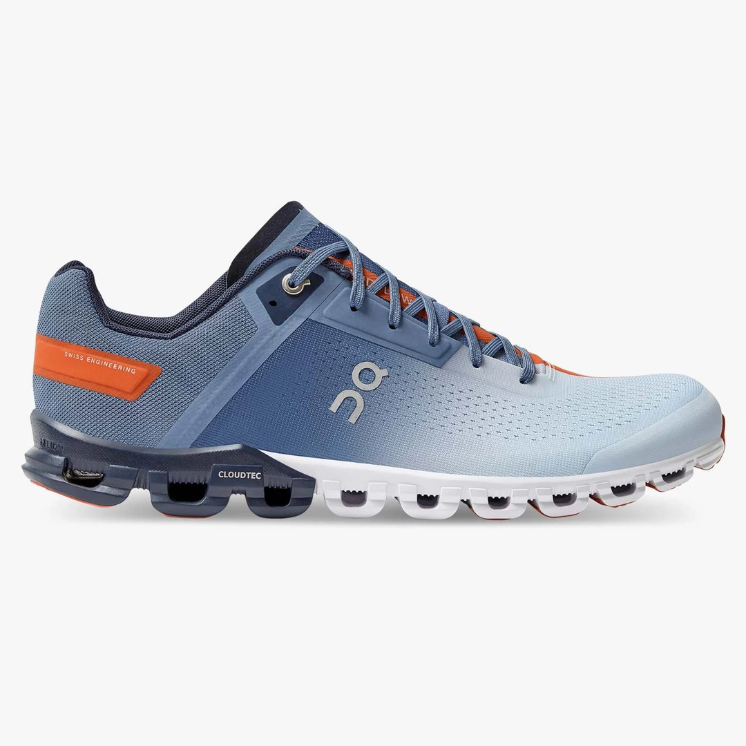 On Running Men's Cloudflow Shoes - Lake / Flare